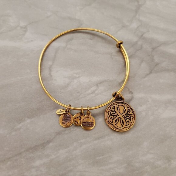 ✨ Alex and Ani Gold Path of Life Expandable Charm Bracelet ✨ - Picture 1 of 3